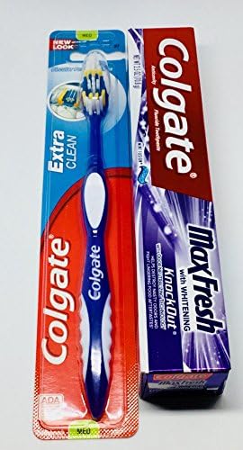 GiftsGaloreNow Colgate Max Fresh Knockout Gel Travel Size Toothpaste With tooth brush - 2.5 ounce