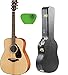 Yamaha FG820 Acoustic Guitar Solid Top Mahogany Back and Sides with Knox Hard Case and Picks