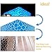 3D Waterproof Shower Curtain - Crazylynx Bath Tub Shower Curtain EVA Anti-Bacterial Anti-Mildew Bathroom Curtains Liner Set with 12 Hooks Gifts for Home Hotel School Men Women Kids Decorative Clear