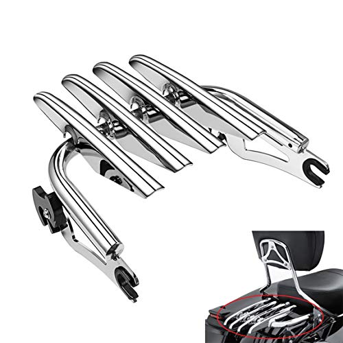 Photo 1 of PBYMT Chrome Detachable Stealth Mounting Luggage Rack Compatible for Harley Davidson Touring Road King Street Electra Glide 2009-2020