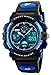 Kid Watch 50M Waterproof Sport LED Alarm Stopwatch Digital Child Quartz Wristwatch for Boy Girl Blue