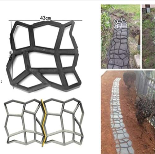 LEEDY Molde de plástico para crear losas de hormigón para el suelo ...