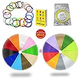 AMMAZE 3D Pen Filament Refills 1.75mm ABS 22 Colors (4 Fluo & 2 Glow In The Dark). 361 LINEAR FEET