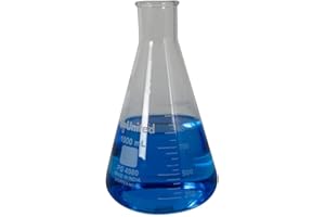 United Scientific™ FG4980-1000EA, 1000mL (1L) Borosilicate Glass Erlenmeyer Flask, 1 Each