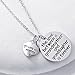 Blerameng Christmas Mother's Day Gift The Love Between a Grandmother and Granddaughter is Forever and I Love You Forever Thanksgiving Pendant Necklace