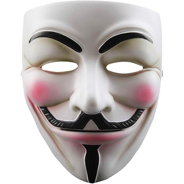 Amazon.com: Studio Halloween Guy Fawkes Mask With Red Party Wire