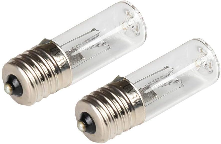 GsMeety UVC Ultraviolet Germicidal Disinfection Sterilization Light Quartz Lamp Bulb for Home, Kitchen, Bedroom,School,Office, Hospital, 2 Pack