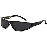 LIXX Polarized Wrap Around Sunglasses for Men Women Simple, Lightweight and Comfortable TR90 Frames UV400 Fashion Glasses