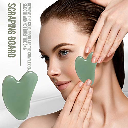 Gua Sha Stones Facial Massage Tool,Nature Jade Gua sha Massage Tool,GuaSha Facial Tools,Anti Aging Skin Care… - Image 3