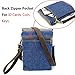 Dlames Canvas Cross-Body Casual Shoulder Bag for iPhone X,iPhone 8 Plus,iPhone 6S Plus,7 Plus,Samsung Galaxy S7 Edge,S8 Edge (Dark Blue)