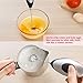 FASTDEER Milk Frother Handheld Battery Operated Electric Foam Maker with Stainless Steel Whisk for Coffee, Latte, Cappuccino, Hot Chocolate