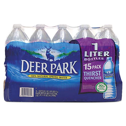 Deer Park - Natural Spring Water, 1 Liter Bottle, 15 Bottles/Carton 828474 (DMi CT - Thumbnail 3