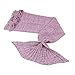 Mermaid Tail Blanket for Kids, OKAYSHOP Crochet Knitting Handcraft Sleeping Bag For Girls, All Seasons Warm Sofa Living room blanket, 135cmX65cm(53