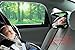 New [2017 Model] Luxury Baby Backseat Mirror - View Infant in Rear Facing Car Seat - Shatterproof, Fully Assembled, Crash Tested and Certified - Inc. Bundle: Cling Sunshades and More