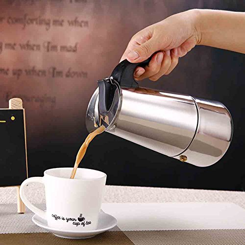 Stainless-Steel 2-Cup Electric Percolator,Coffee Maker Stovetop Coffee Pot with Coffee Percolator Design(Silver) - Thumbnail 4
