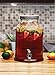Circleware Valley Yorkshire Mason Glass Beverage Drink Dispenser with Metal Lid, 2.3 Gallon, Limited Edition Glassware