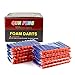 QUN FENG Refill Bullet Darts 100 Pack for Ammo Nerf N-strike Modulus Elite Bullets Blasters Rebelle Dart Guns Toy for boys,blue