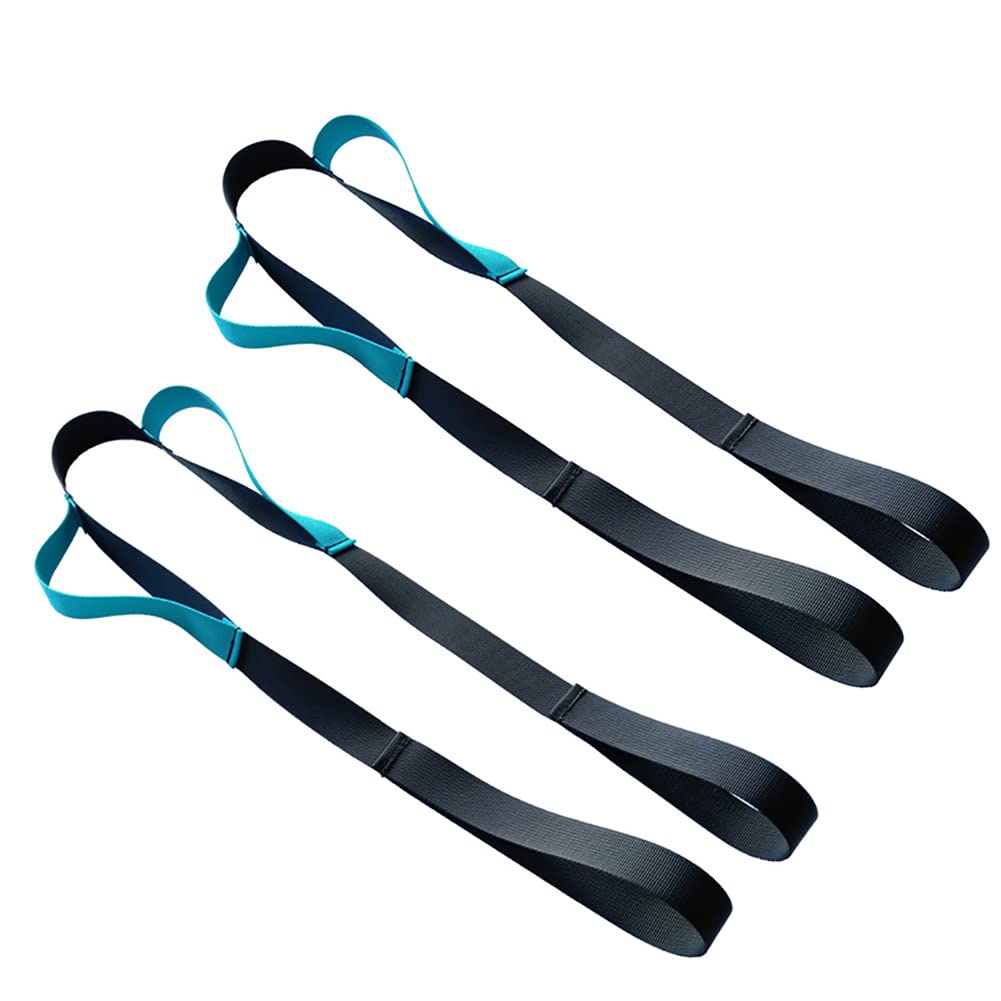 Alnicov 2Pcs Multi-Loop Leg Lifter Strap (41 Inches) - Rigid for Getting in and Out of BedCouchCar and Wheelchair - Hip and Knee Surgery Recovery Kit with Hand Grips