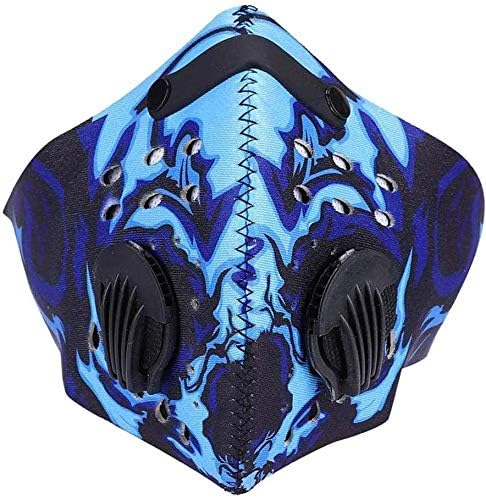 Outdoor Sports Dust Mask Windproof Breathable Activated Carbon Filtration Face Mask Reusable Washbable Filter Mask for Running Skiing Motorcycle Cycling Mask