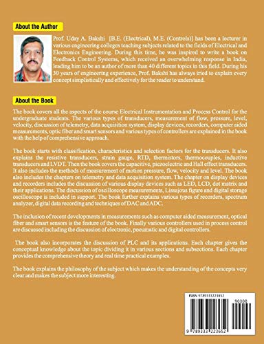 Electrical Instrumentation & Process Control: Transducers, Telemetry, Recorders, Display Devices, Controllers 1