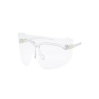 Amazon Amazon Co Jp 限定 山本光学 Yamamotoハイスペックモデル Azyf 850s 超軽量 医療用 反射防止 フェイスシールド グラス 本体セット フレーム1本 レンズ2枚 サイドパーツ クリア 眼鏡 マスク併用可 日本製 産業 研究開発用品 産業 研究開発用品 通販