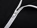DJT Womens Oblique Zipper Slim Fit Hoodie Jacket Medium Black