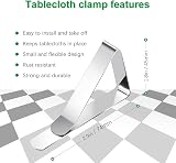 lmytdo Table Cloth Clip 12 Pack Stainless Steel Clips for Outdoor Indoor Tables view 4