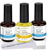 LOUINSTIC Gel Polish Remover - Gel Nail Polish Remover, 3-5 Munites Quick and Easy Gel Nail Remov...