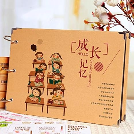 Amazon Co Jp Kmdsm アップアルバムブラックカードdiy手作りアルバム子供4インチ5インチステッカーベビーお土産録音アルバムを育てる 子供フォトアルバム10インチの幼稚園 色 8 ホーム キッチン