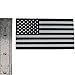 3D Metal American Flag Car Sticker Emblem for Auto, Bike, Truck, Car, and SUV (Black & Silver)