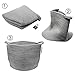 Extra Large Cotton Rope Storage Baskets Woven Toy Basket for Nursery, Grey Wicker Basket for Fabric, Round Baby Diaper Laundry Basket with Handles, Blanket Bins for Living Room