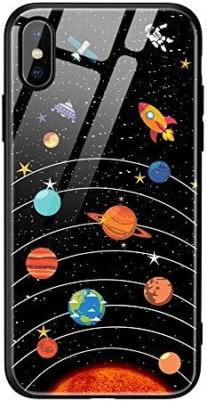 DREAMBAB Phone Case Tempered Glass Case For Iphone 7 8 Plus Case Luxury Star Space Cover For Iphone X Case For Iphone6S 6 6S 7Plus Xs Max Xr,11D,For Iphone Xs Max