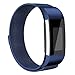Vancle Fitbit Charge 2 Band, Milanese Stainless Steel Metal Replacement Accessory Bracelet Strap with Magnet Lock for Fitbit Charge 2 (No Tracker)