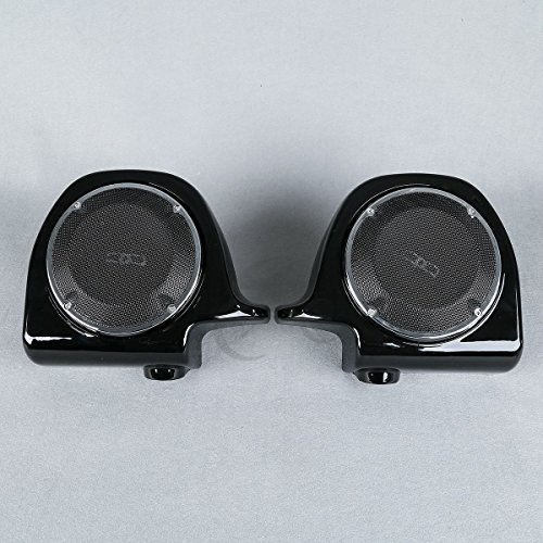 XFMT Lower Vented Fairing 6.5" Speakers Grill & Box Pods Compatible with Harley Davidson Touring Models FLT, FLHT, FLHTCU, FLHRC, Road King, Street Glide, Electra Glide, Ultra-Classic 1988-2013