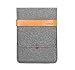 TOPHOME Felt Sleeve Case Bag Leather Lock Compatible for IPad Mini 5/4/3/2 (2013-2019)/ Fire HD 8, Protective Cover for 7.5-8.6