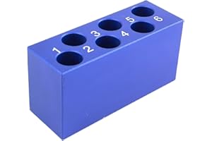 VISOSCI Aluminum Cooling Block - PCR Tubes Cooler, 6 Wells 15ml Centrifuge Tubes, Pack of One