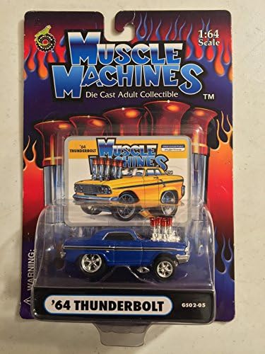2002 Muscle Machines '64 Thunderbolt (Die Cast Adult Collectible) Blue