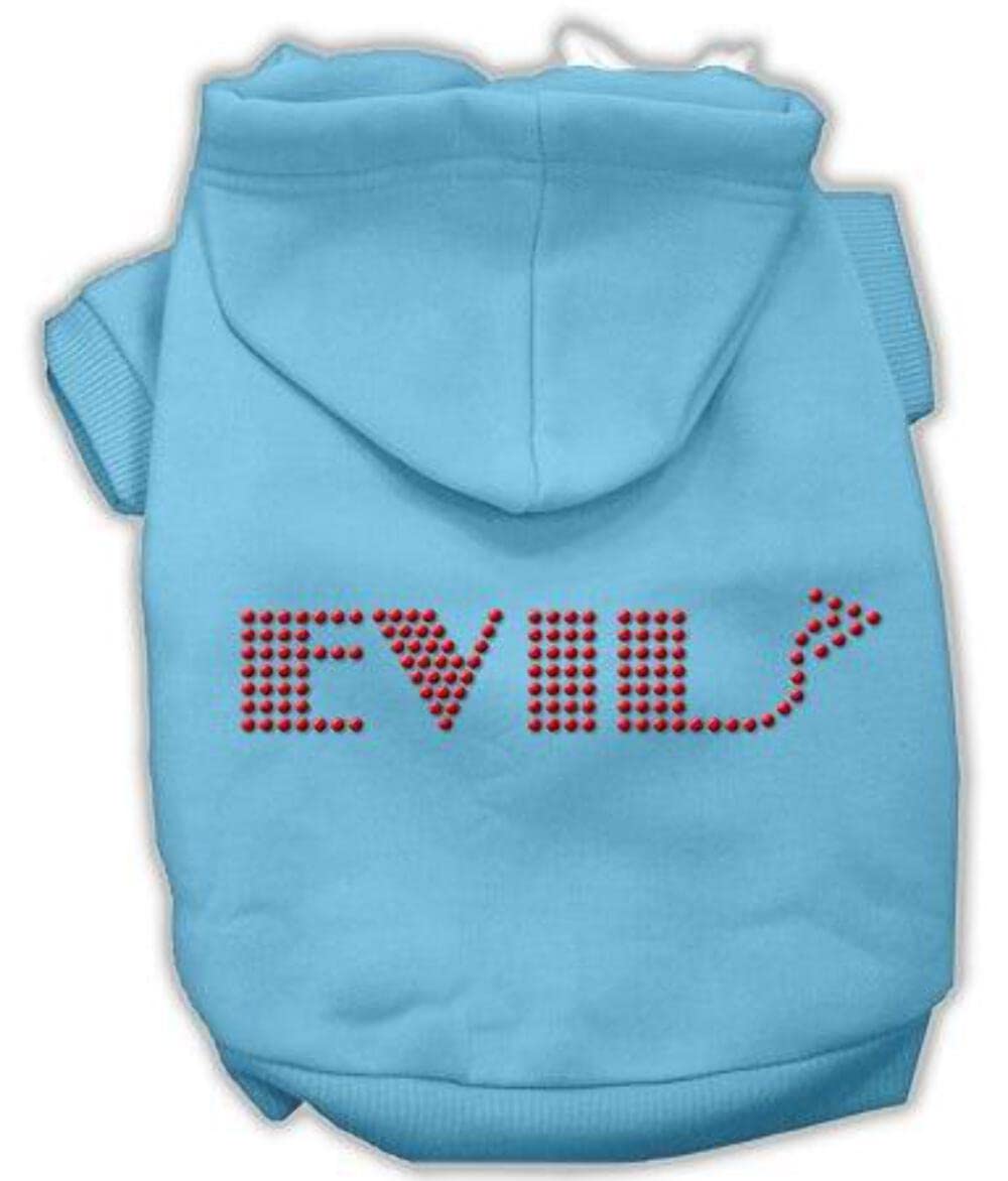 Mirage Pet Products Evil Hoodies, Extra Large 16-inch, Baby Blue