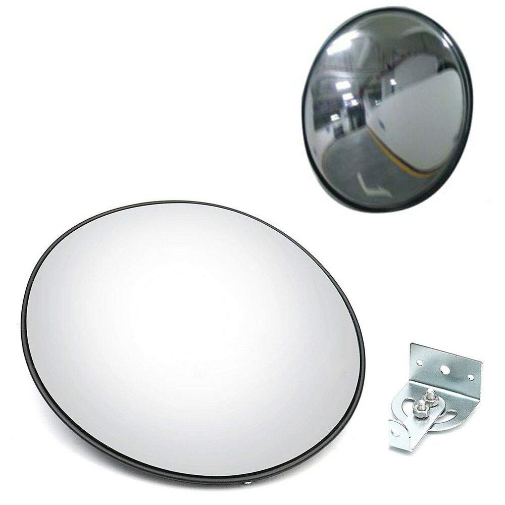 12 Outdoor Curved Convex Driveway Traffic Road Mirror 30cm Wide Angle Wall Mount Corner Blind