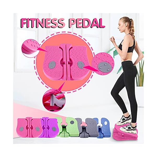 Wanshop-Fitness-Step-Swing-Stepper-Machine-Silent-Mini-Exercise-Steppers-Foot-Stepper-Machine-Multifunctional-Fitness-Equipment-Mini-Skinny-Leg-Machine-Gray Wanshop Fitness Step Swing Stepper Machine - Silent Mini Exercise Steppers, Foot Stepper Machine, Multifunctional…