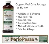 PerioPaste Organic Toothpaste 4oz Tube + PerioClear Organic Mouthwash by Bio-Pro Dental