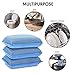 Miracle Microfiber Kitchen Sponge by Scrub-It - Non-Scratch Heavy Duty Dishwashing Cleaning sponges- Machine Washable - (Blue)