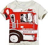 Fiream Little Boys Summer Cotton Cute T Shirt Fashion Tee(18months to 6years)