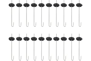 BooGaeio 20 Sets Solar Panel Bird Protection Fixings Clips Stable Performance Stainless Steel J Hook