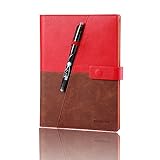 Elfinbook Smart Notebook 3.0, Cloud Storage, Evernote Storage, Mind Map, Reusable Notebook, Pilot FriXion Pen,110 Pages A5, 5.8 x 8.6-inch,Red