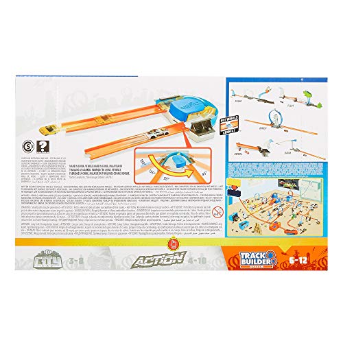image for Hot Wheels Track Builder Custom Curve Kicker Playset, Brown/a