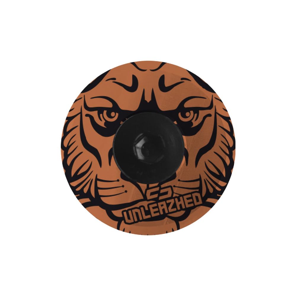 unleazhed AL01 Top Cap, Aluminium Stem Cap, Styling for Your Mountain Bike, Made in Germany