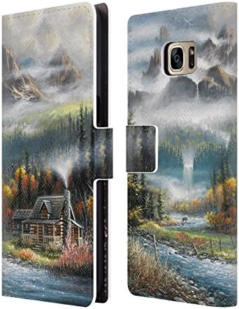 Official Chuck Black Paradise Valley Cabin Leather Book Wallet Case Cover For Samsung Galaxy S7 edge