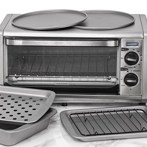 OvenStuff Non-Stick 6-Piece Toaster Oven Baking Pan Set Non