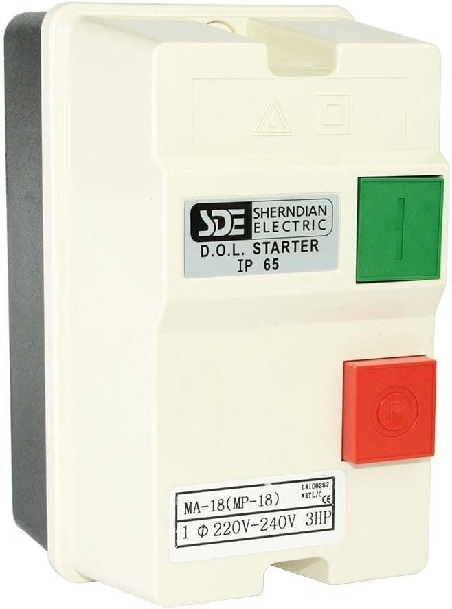 Big Horn 18823 1-Phase, 220-240-Volt, 3-HP, 18-26-Amp Magnetic Switch - CSA Approved - Wall Light Switches - 